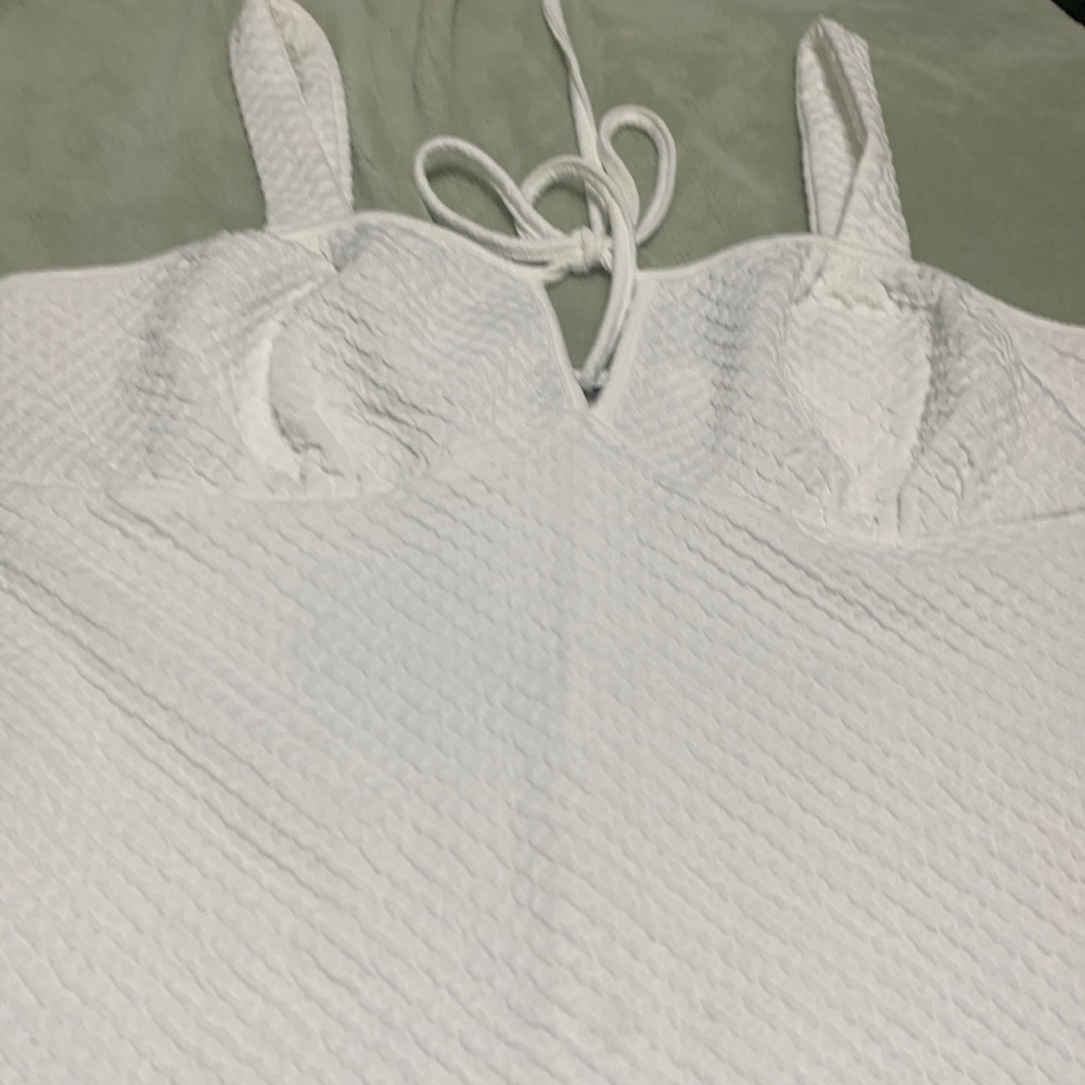 White beach cover-up